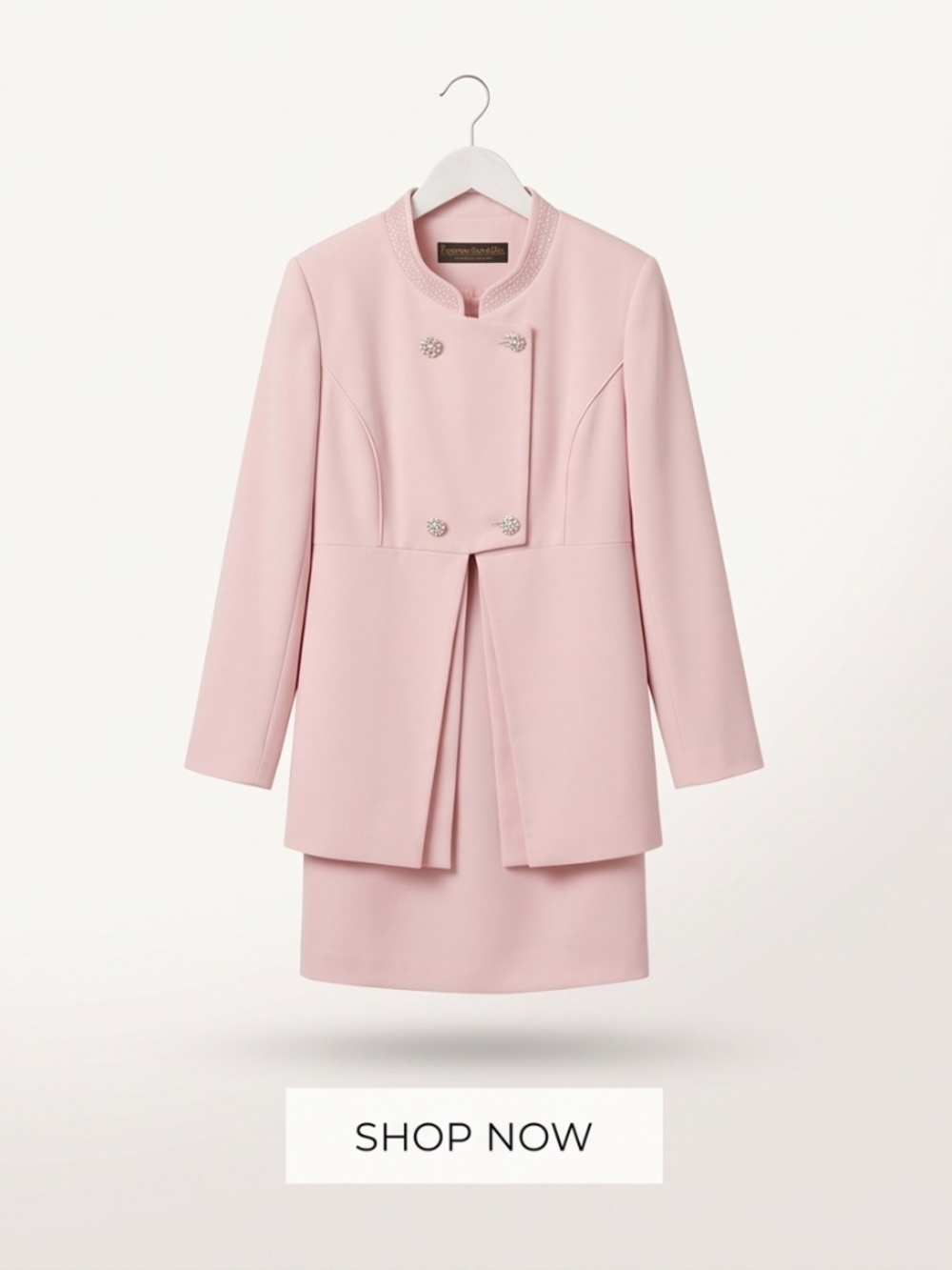 3 Piece Women's Pink Suit.